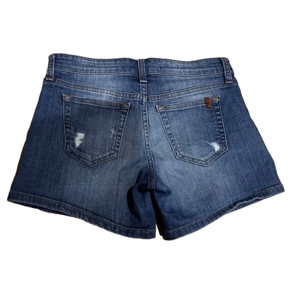 Joes jeans distressed denim shorts size 25